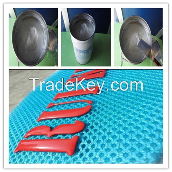 strong adhesive silicone used for mesh sports shoe printing