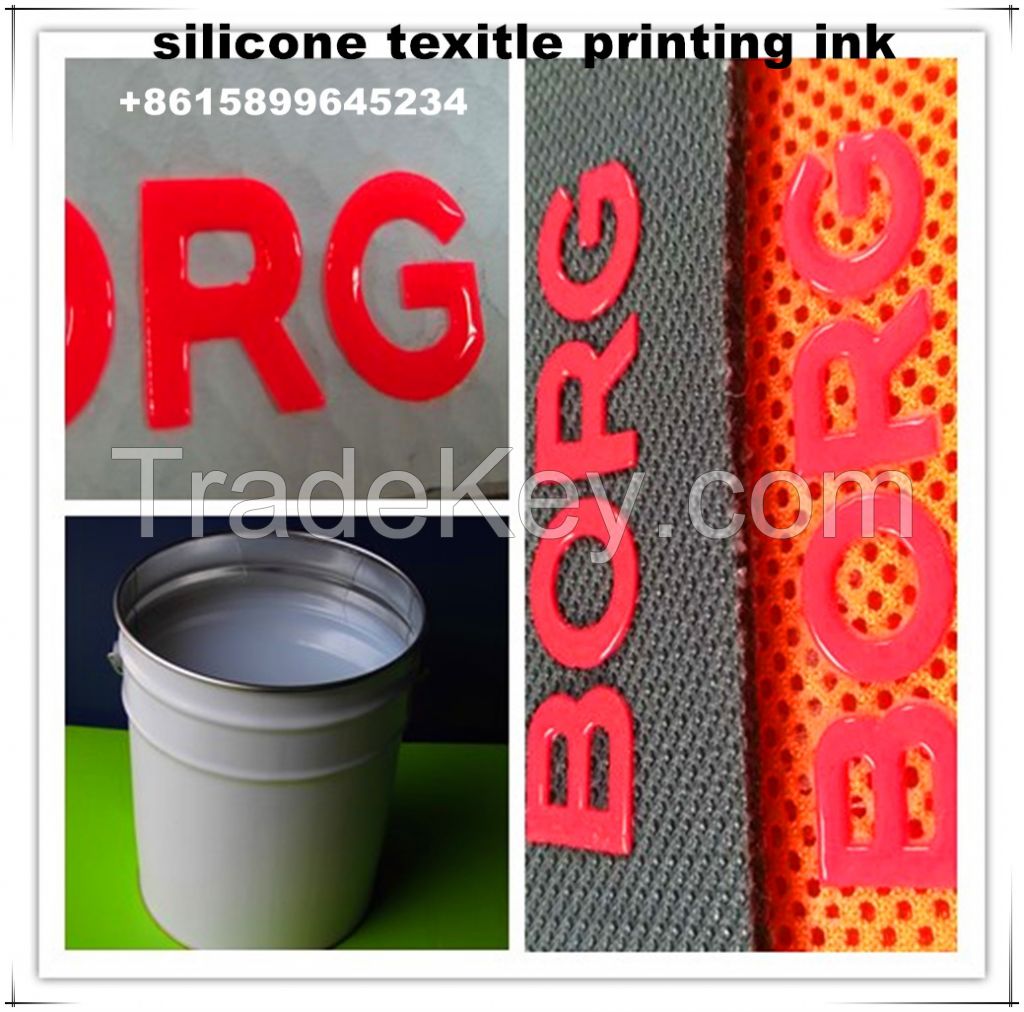 High Density 3D Silicone Ink For Textile HD LOGO Printing