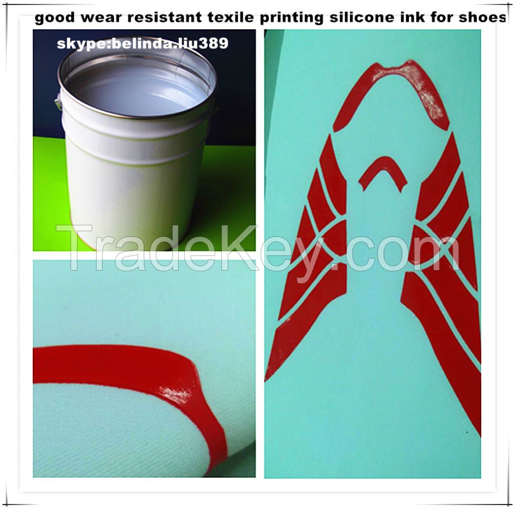 Good Wear Resistant Silicone Ink for Shoes Screen Printing