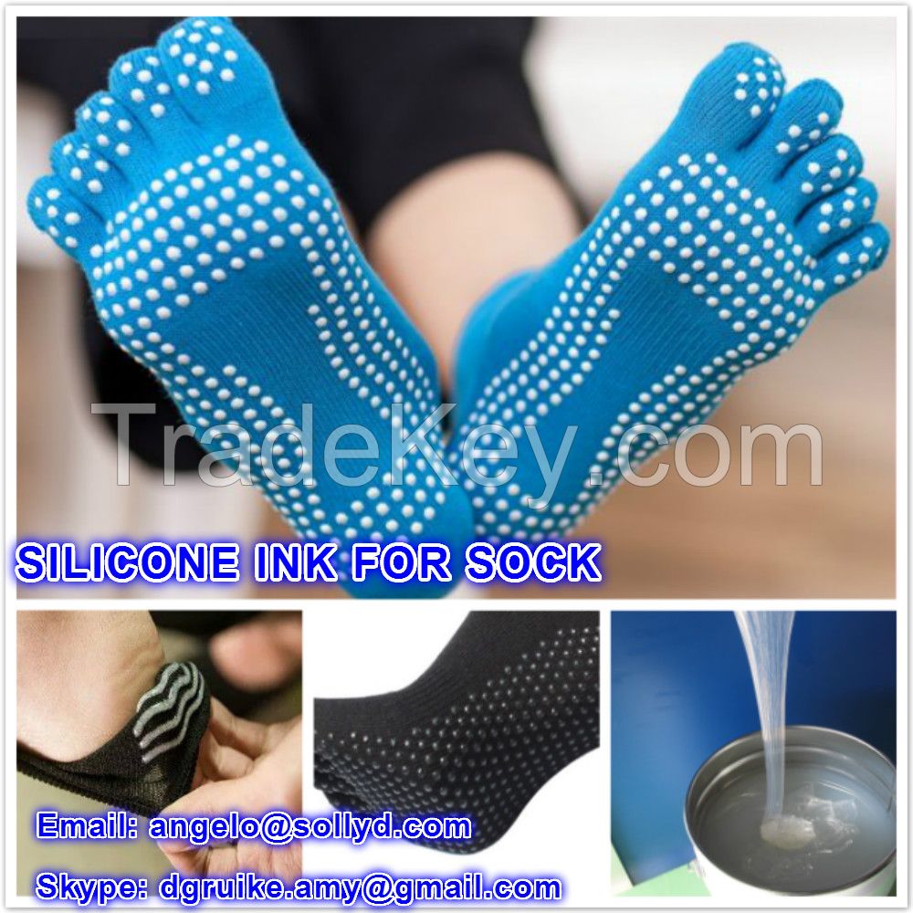 dotting silicone ink for socks machine screen  printing