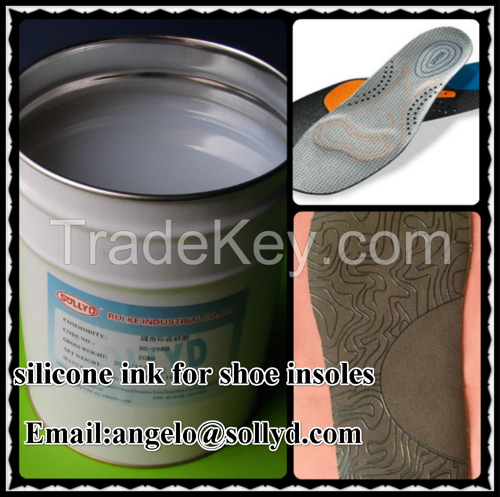 shoe insoles printing silicone ink for screen printing