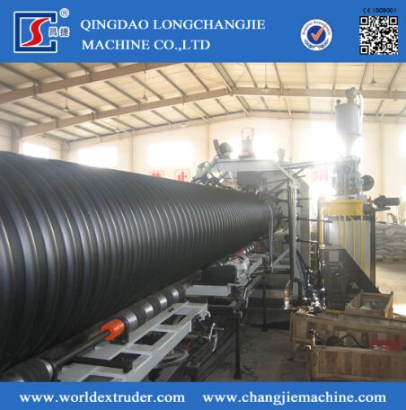   HDPE Large Diameter Hollow Wall Winding Pipe Production Machine