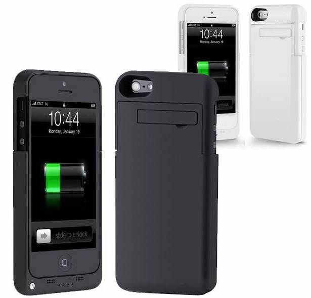Portable Charger Case External 2200mAh Power Backup Battery For iPhone 5 5S IOS7