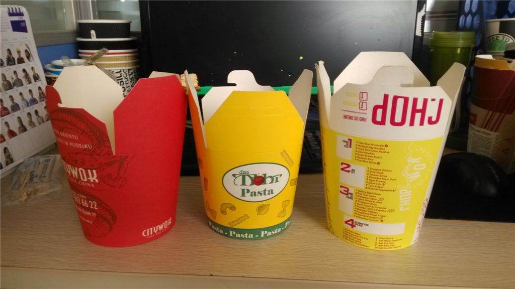 disposable paper noodle boxes/fast food boxes/pasta boxes
