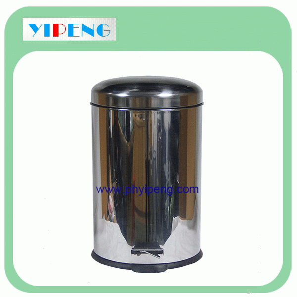 Arch lid round pedal dust bin