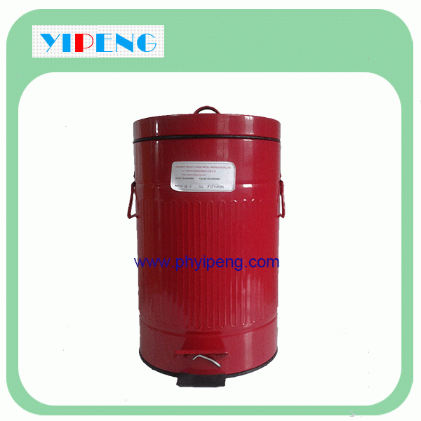 Round pedal dust bin