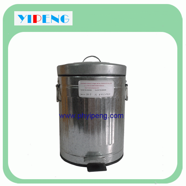 Round pedal dust bin