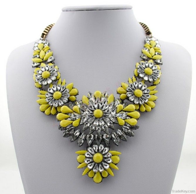 014 Wholesale Cheap Shourouk Necklace Luxury Crystal Fashion Jewelry