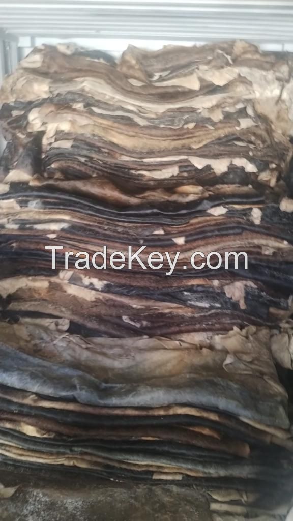 Salted cow hide