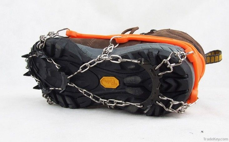 Eleven teeth enhanced walking crampons