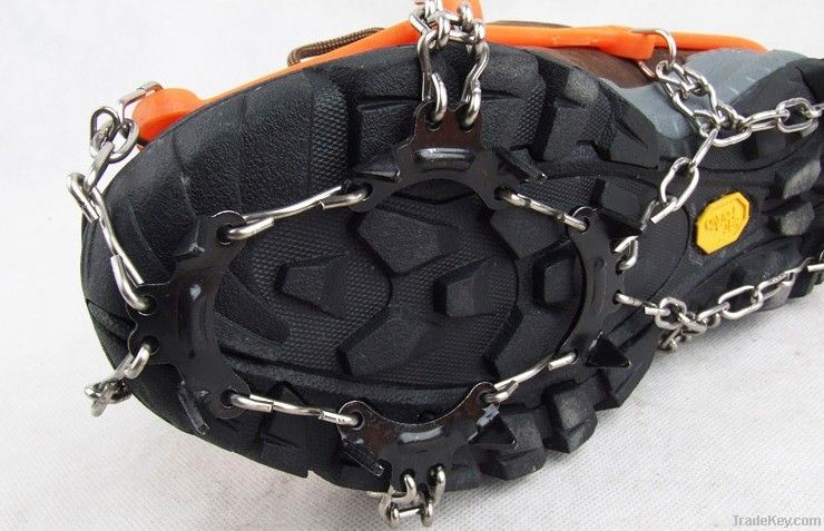 Eleven teeth enhanced walking crampons