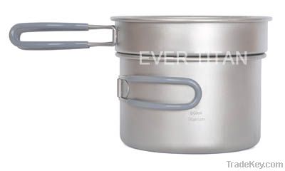 Titanium Camping Pot with Pan