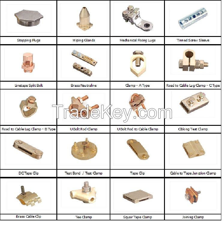 Brass Cable Glands &amp; Electrical wiring &amp; earthing Accessories