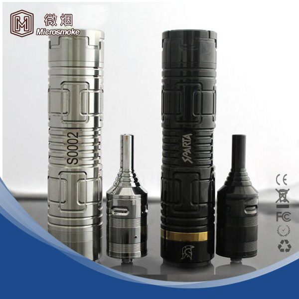 High quality mechanical MOD e cig battery black stainless steel sparta mod