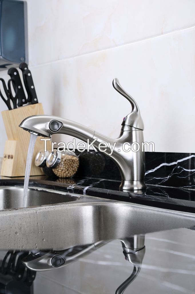 Single Handle Magnetic Pull Out Kitchen Faucet