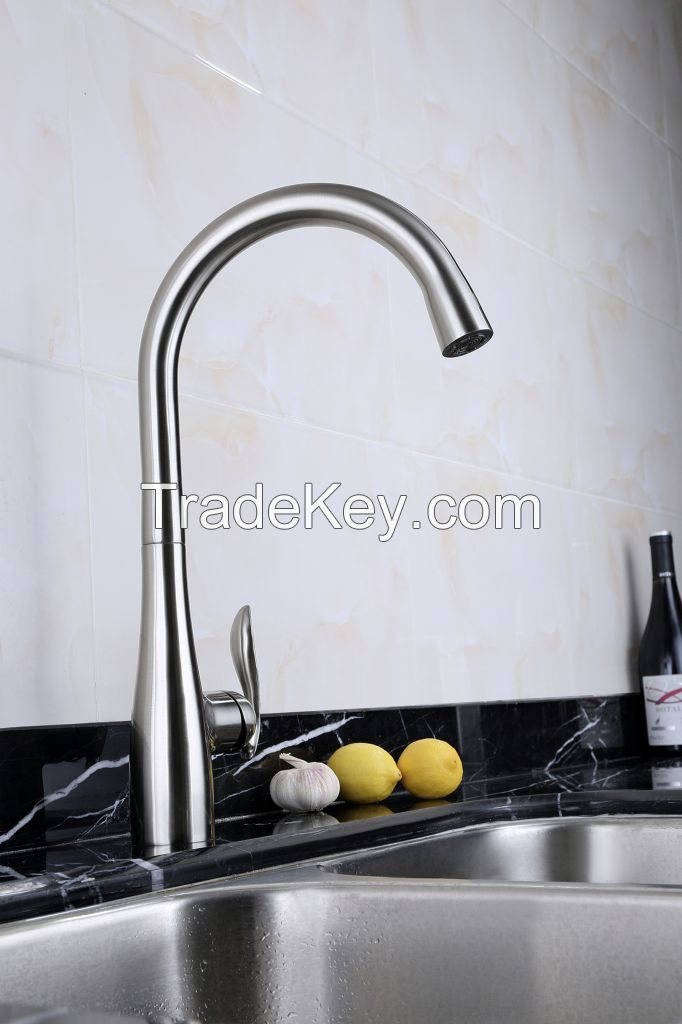 Sophisticated Single Handle Kitchen Faucet