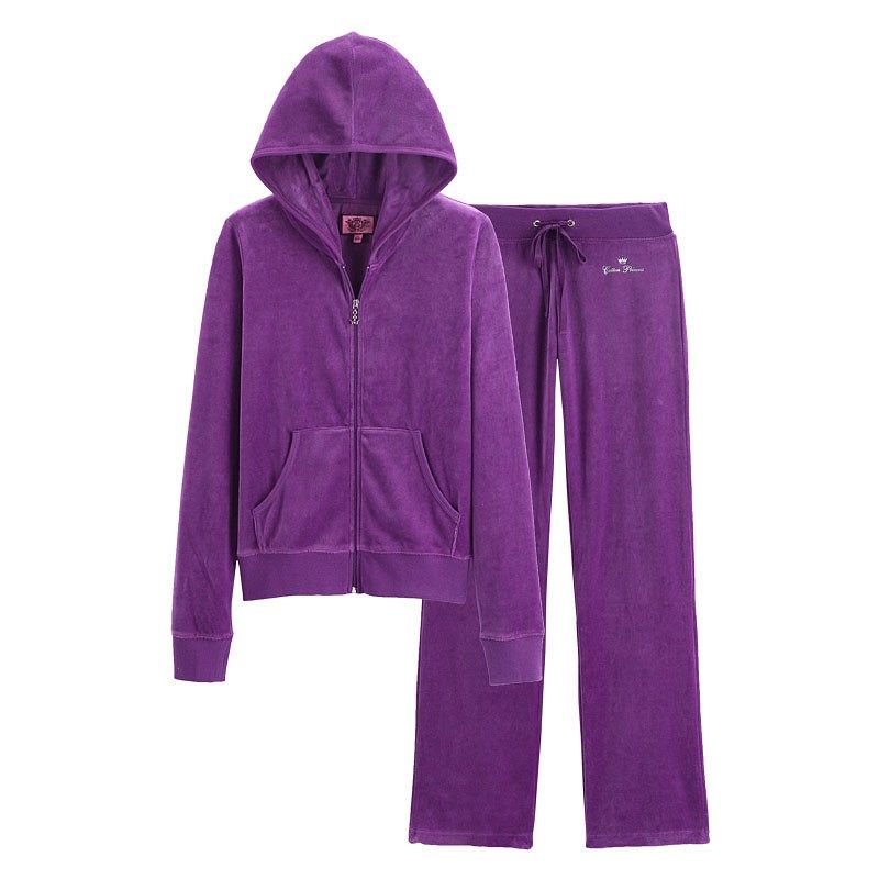 fashion ladies velvet sportswear suit