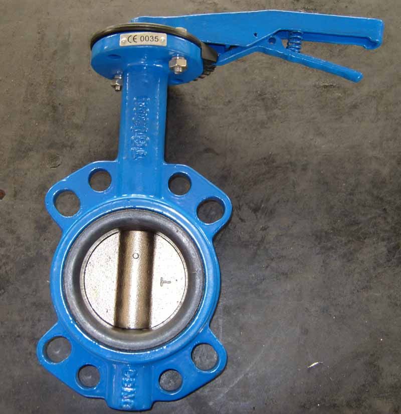 Wafer Type Butterfly Valves with Lever