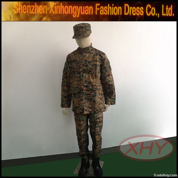 Digital camouflage military uniform