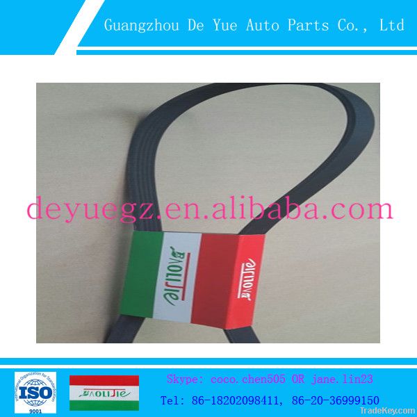 Excellent softness thin belt car rubber multi / ribbed v belt