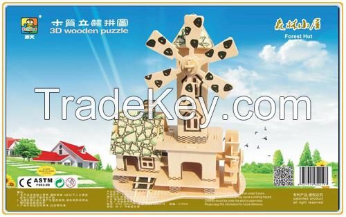 Sell-diy anniversary gift windmill house model