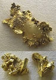  Raw Gold Nugget and Diamonds  