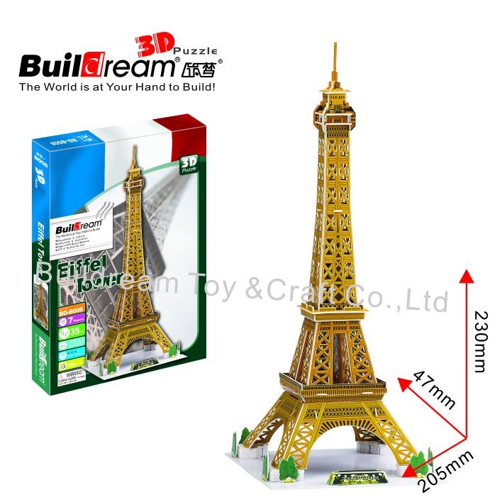  Eiffel Tower- Diy 3d puzzle of Model Building(France) Diy puzzle educational toy for kids