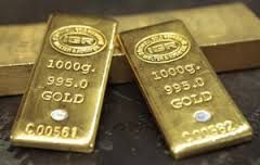 Gold bar and gold dust for sale