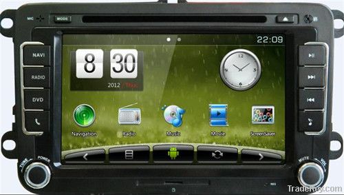 car gps player  navigation 2 DIN 8 Inch Quad-Core HD Carpad for Vw Mag