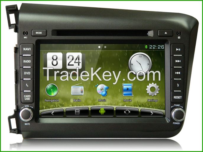 Newsmy DT5231S For Honda Civic 2din car dvd gps CarPAD2 8inch 1024*600