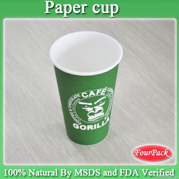 Christmas paper cups for raw material LOGO printed paper cup