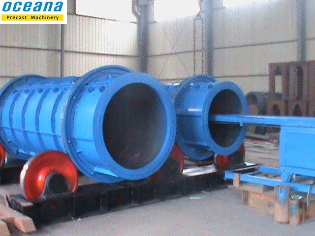 centrifugal wet spun concrete pipe machine