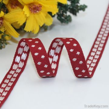 The most popular polyester jacquard ribbon with logo