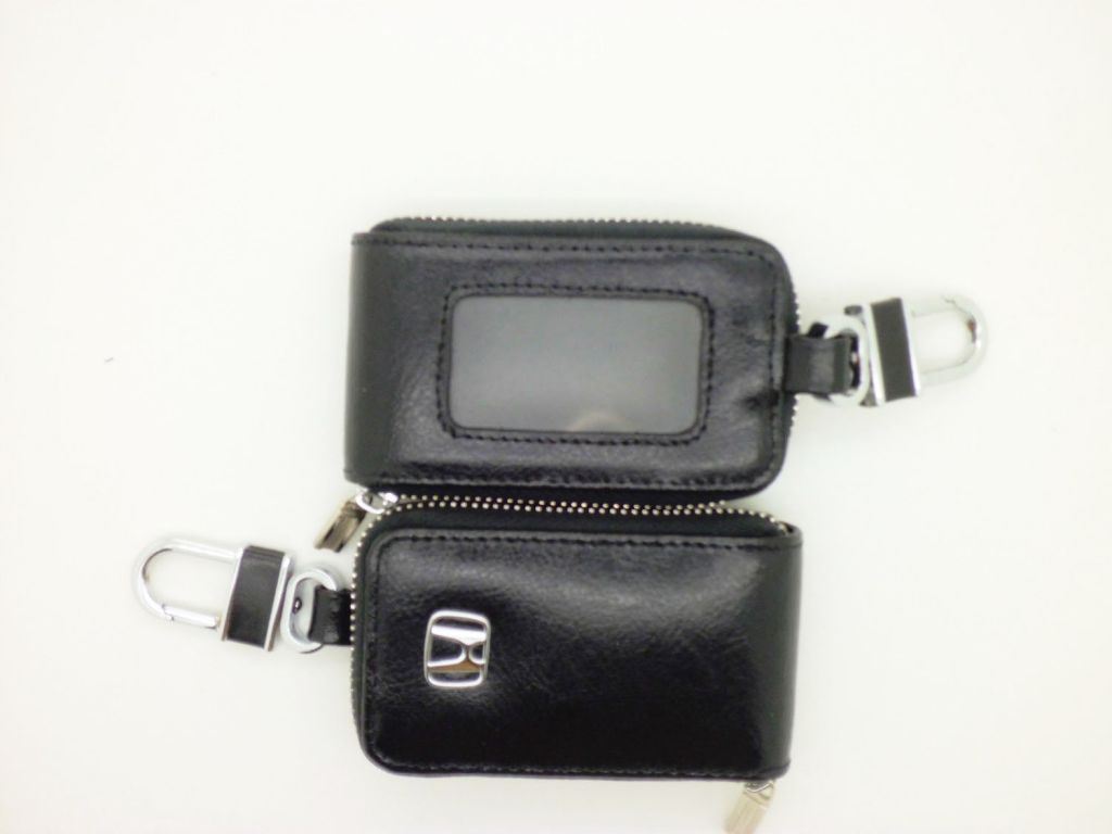 Embossing leather car key case