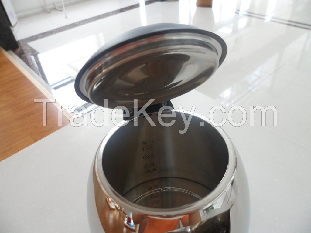 HOT SALES ï¼factory price!!!high qualityï¼1.2L Stainless Steel electrical kettle