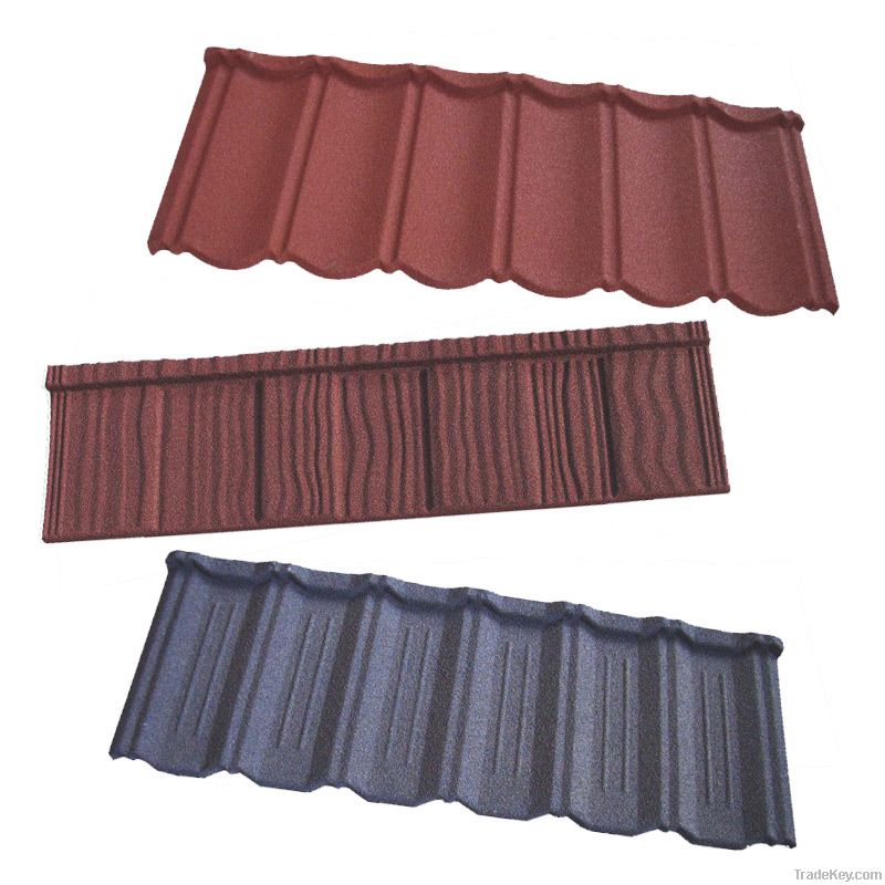 stone coated metal roof tile