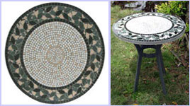 Table Tops - Round mosaic table top