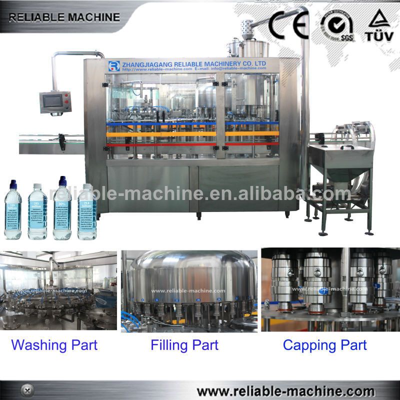 Automatic water filling machine for PET bottle