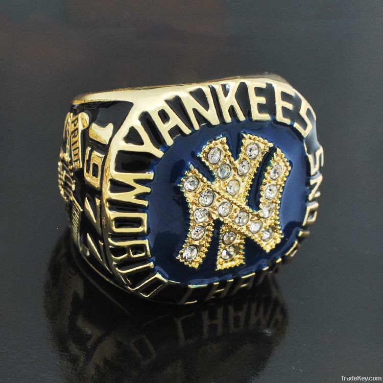 New Fashion Gold Plated Yankees Charmpionship Ring Wholesale Design