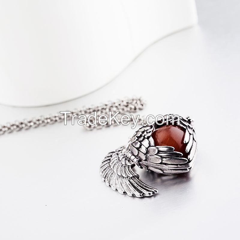 mexican bola silver heart necklace bell ball bola for pregnant women