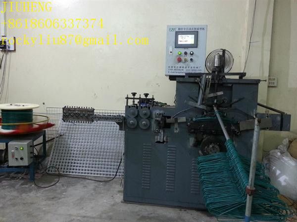 Automatic plastic coated wire hanger machine/galvanized wire hanger making machine