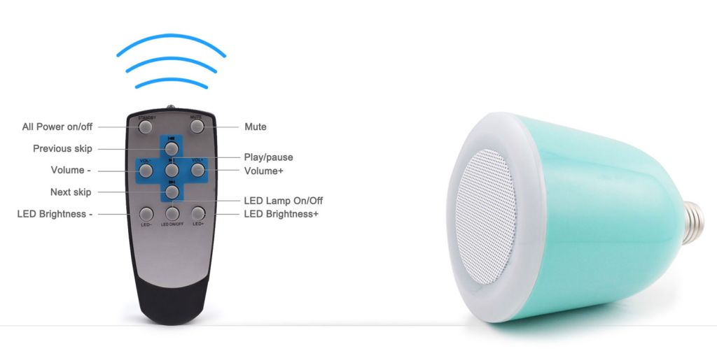 LED Bluetooth speaker with remote control