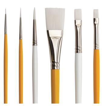 Artist brushes, oil brush and watercolor brush