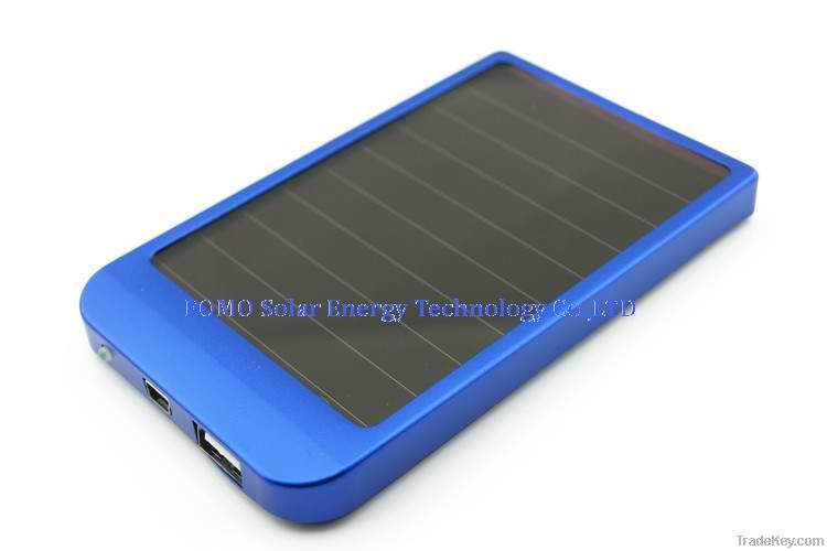 Portable solar mobile chargerP2600 2600mAh black/red/silver  color