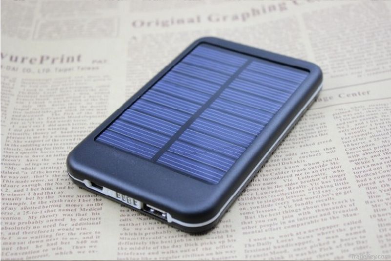 Portable solar mobile chargers P6000T 6000mAh pink, black, blue,