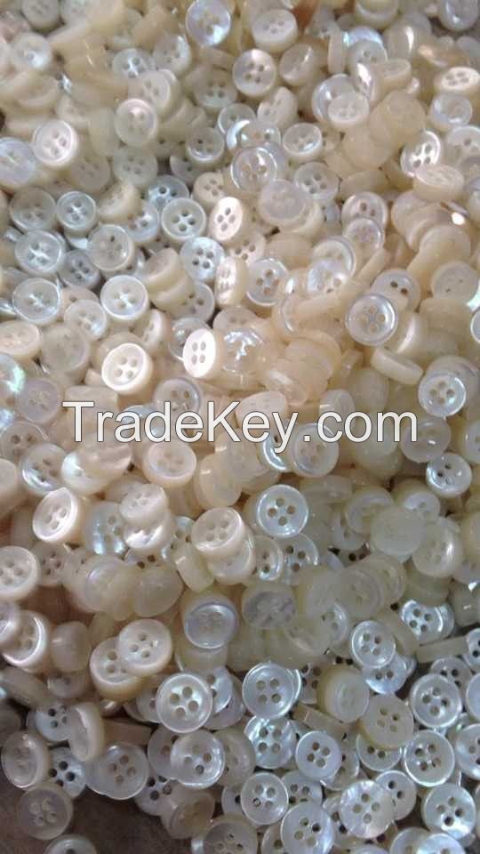 4 holes white MOP shell buttons ,mother of pearl sea shells shirt buttons