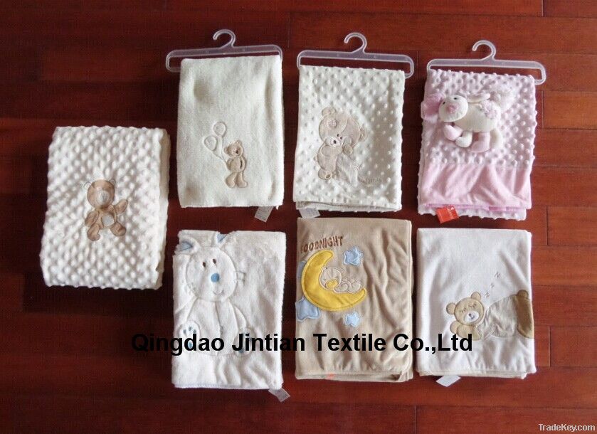 Baby blanket, 100% cotton/polyester, baby bedding set