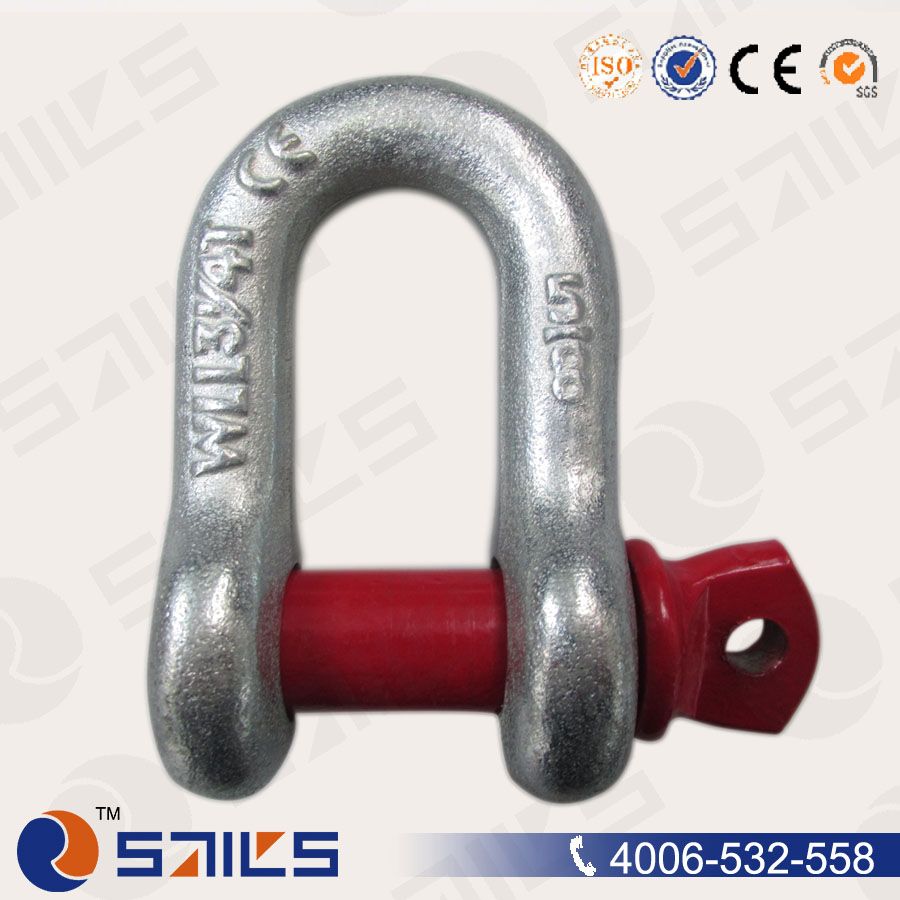 high tensile forged  g-210 u screw pin chain paracord shackle