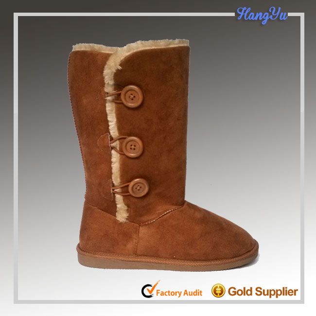 Good quality fashionable 3 button women&#039;s snow boots