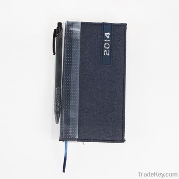 Diary Notebooks with Denim Fabric Cover